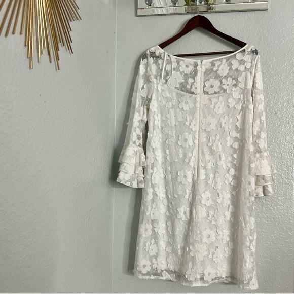 Jessica Howard Dresses Jessica Howard White Floral Cocktail Dress